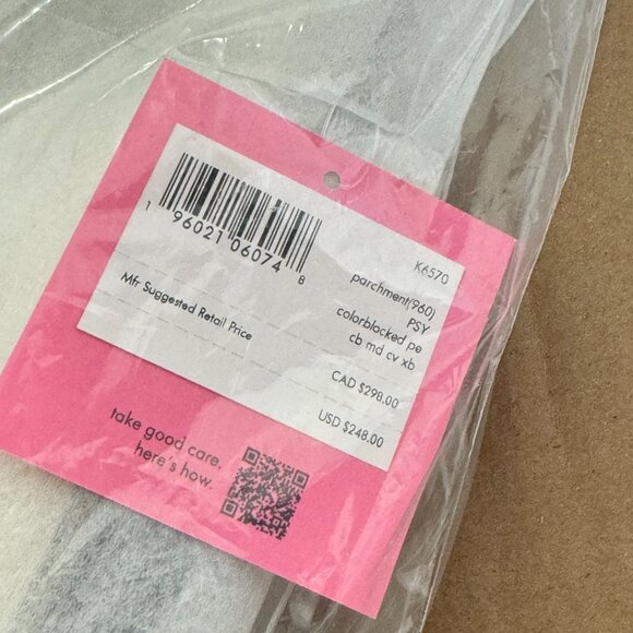 kate spade new york Color-Blocked Medium Convertible Crossbody – Parchment Multi - Picture 7 of 7